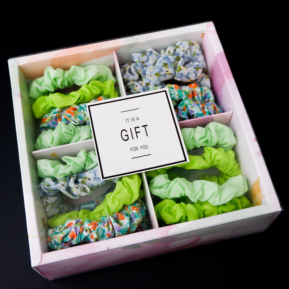 Girls' Popular Large Intestine Hair Rope Hair Tie Gift Box