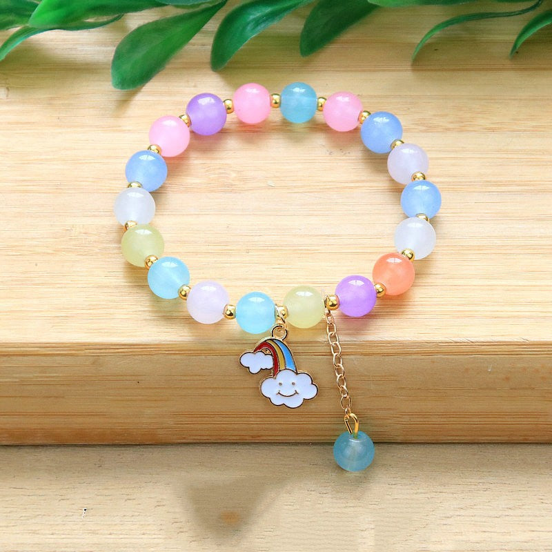 Crystal Alloy Small Daisy Colored Bracelet