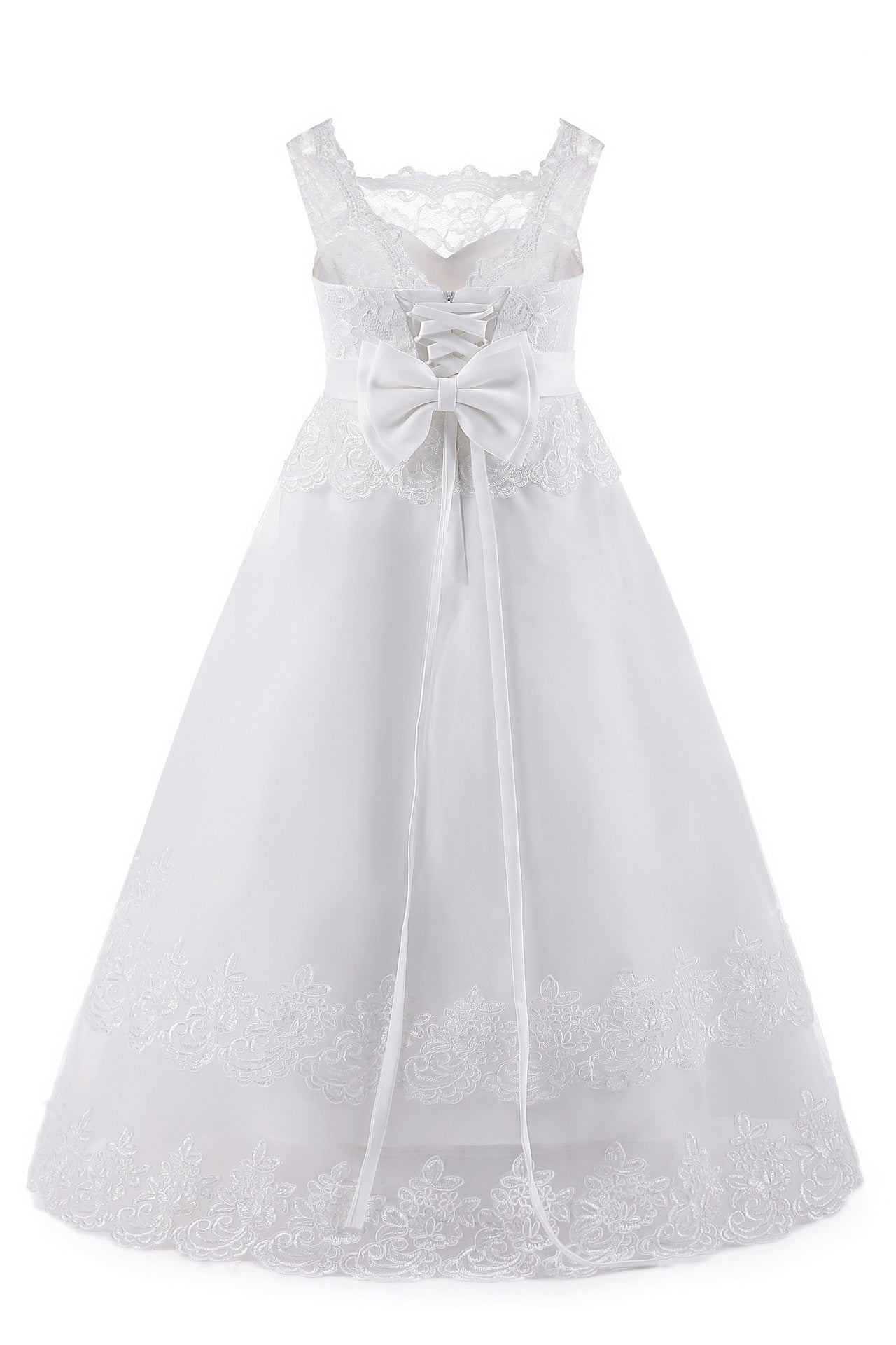 White Fashion Princess Flower Girl Tutu Dress