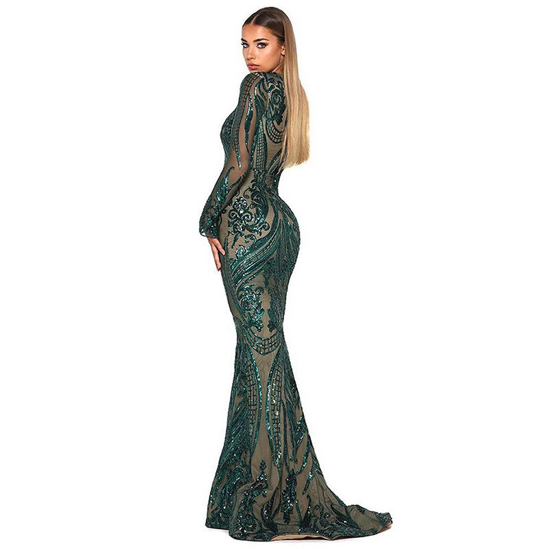 Slim high-end evening dress