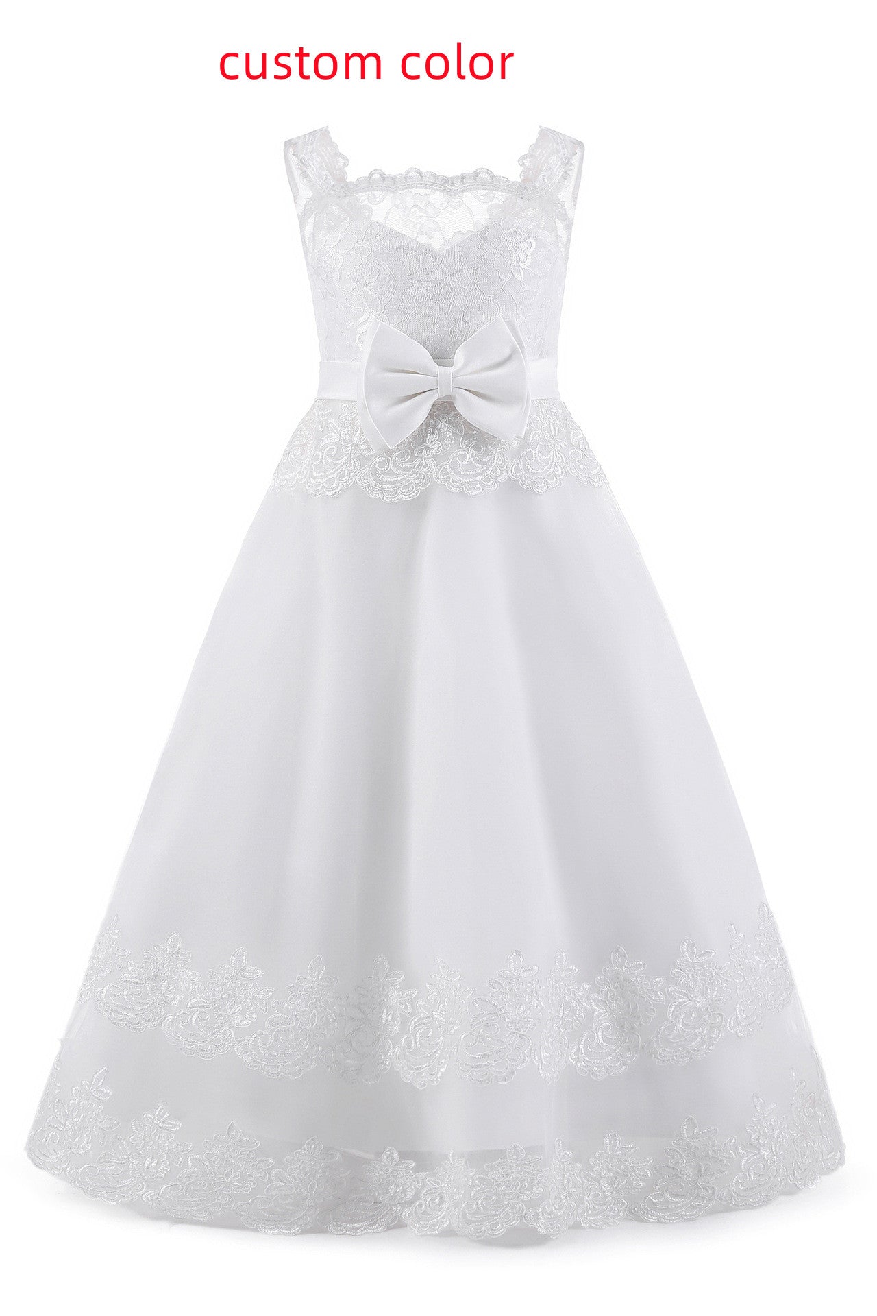 White Fashion Princess Flower Girl Tutu Dress